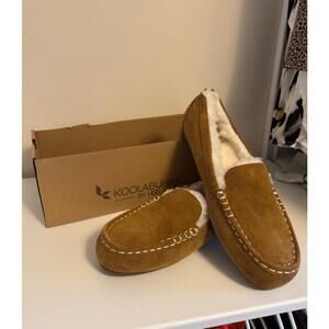 Koolaburra by UGG Women's Lezly Slipper Suede Chestnut Size 12